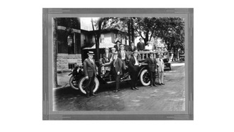 Picture of old time fire department