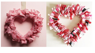 2 Valentine's Day wreaths