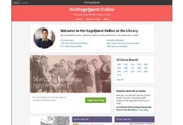 HeritageQuest screen shot